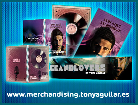 Merchandising exclusivo para Peaceandlovers - Tony Aguilar