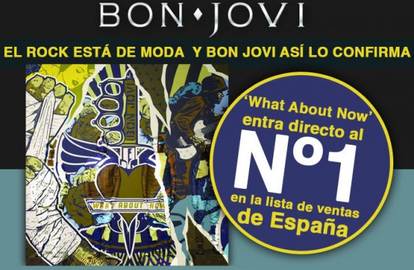 Bon Jovi nº1 con "What About Now"