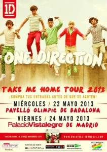 One Direction - Sorteo de posters de calle de gira española