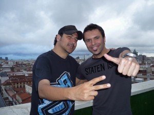 Con Robert Ramirez en la terracita