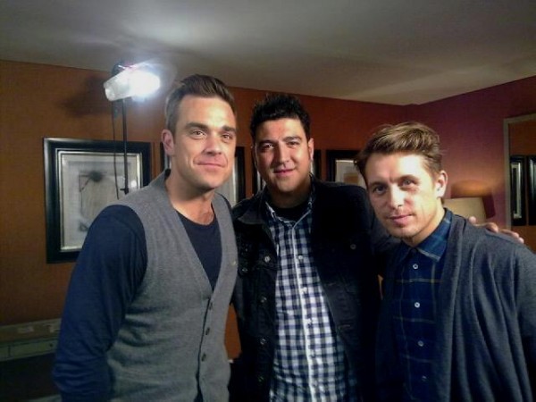 Mi foto con Robbie y Mark en Londres